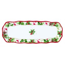 Плато 37х14см Christmas Berries